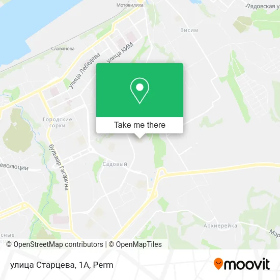 улица Старцева, 1А map