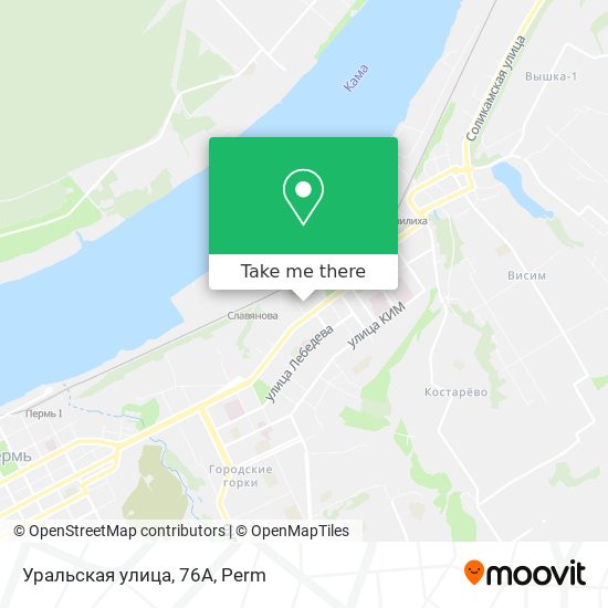 Уральская улица, 76А map