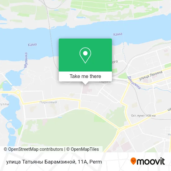 улица Татьяны Барамзиной, 11А map