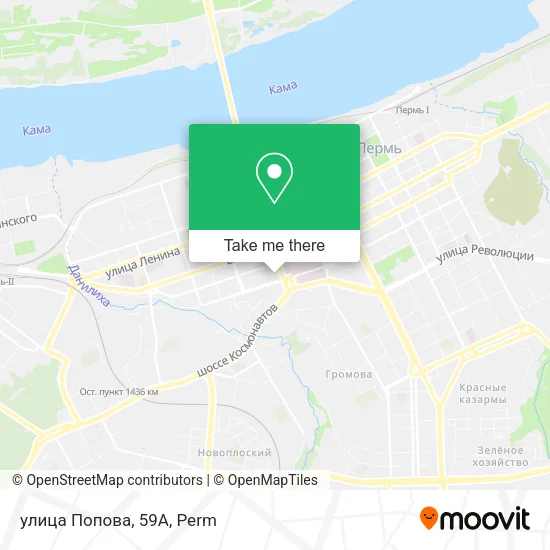 улица Попова, 59А map