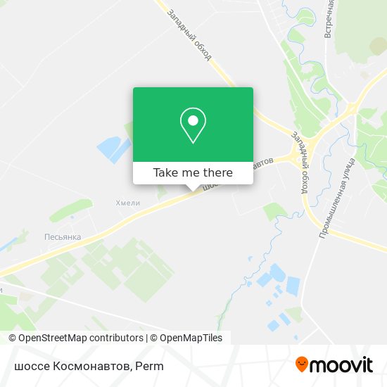 шоссе Космонавтов map