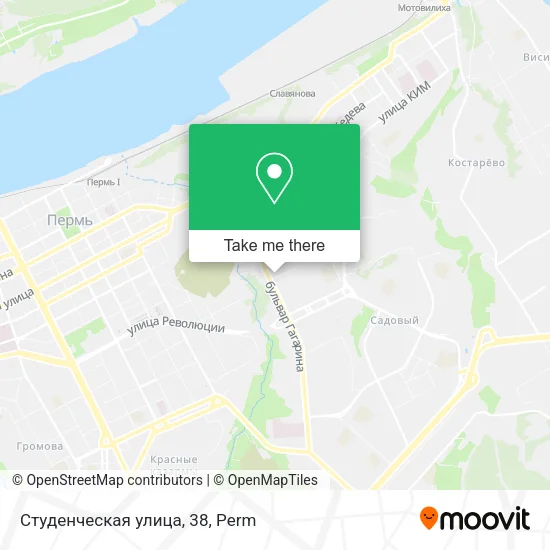 Студенческая улица, 38 map