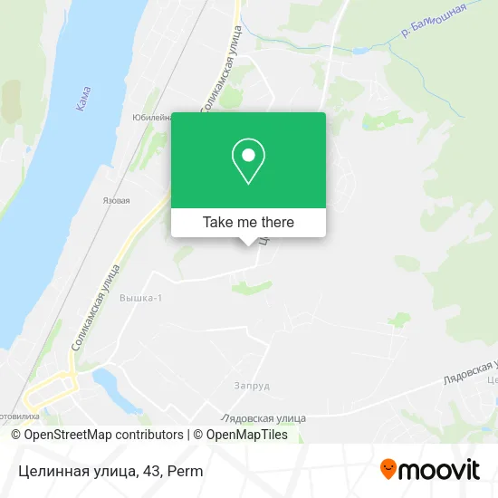 Целинная улица, 43 map