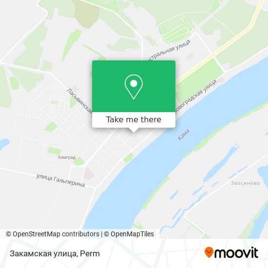 Закамская улица map