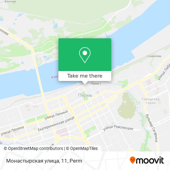 Монастырская улица, 11 map