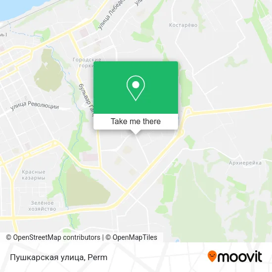 Пушкарская улица map