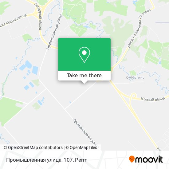 Промышленная улица, 107 map