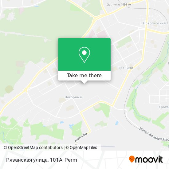 Рязанская улица, 101А map
