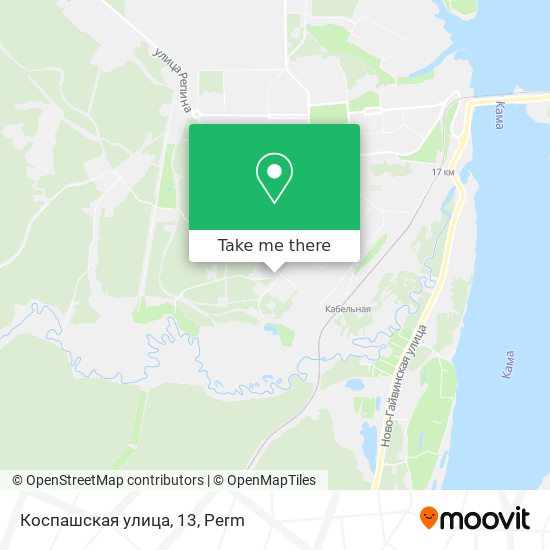 Коспашская улица, 13 map