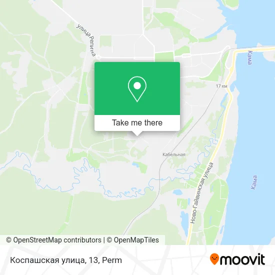 Коспашская улица, 13 map