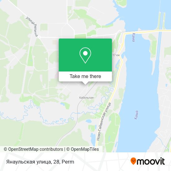 Янаульская улица, 28 map