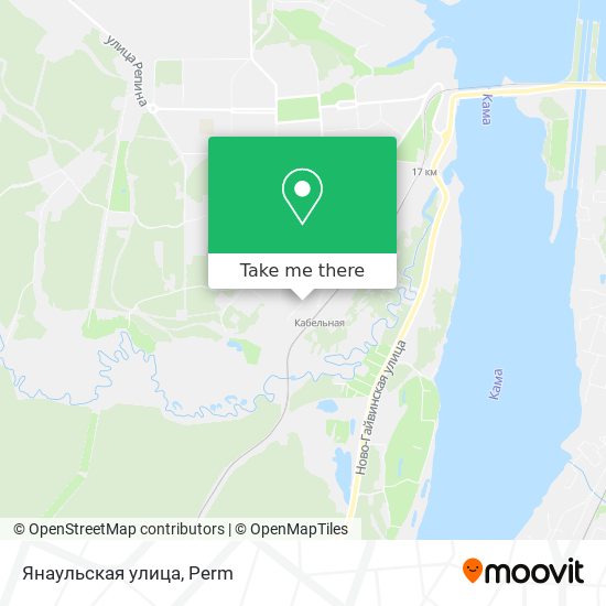 Янаульская улица map