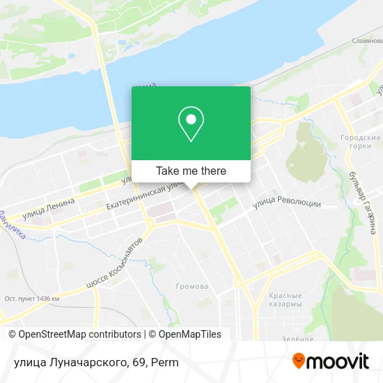 улица Луначарского, 69 map