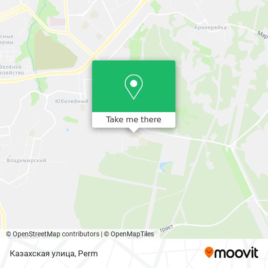 Казахская улица map