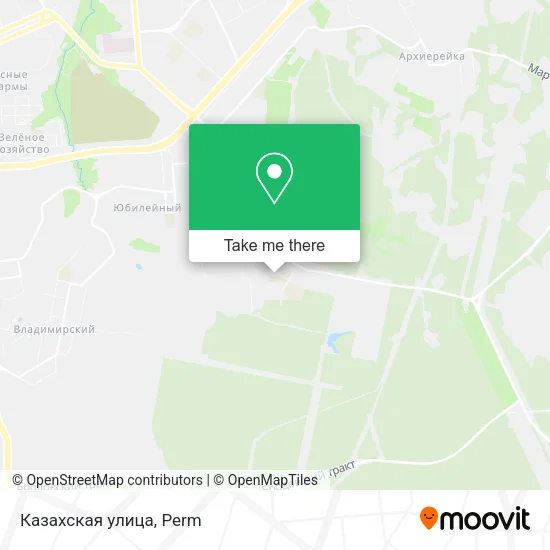 Казахская улица map