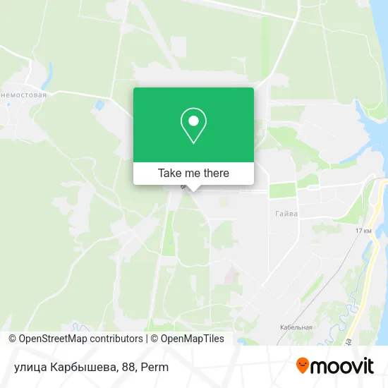 улица Карбышева, 88 map