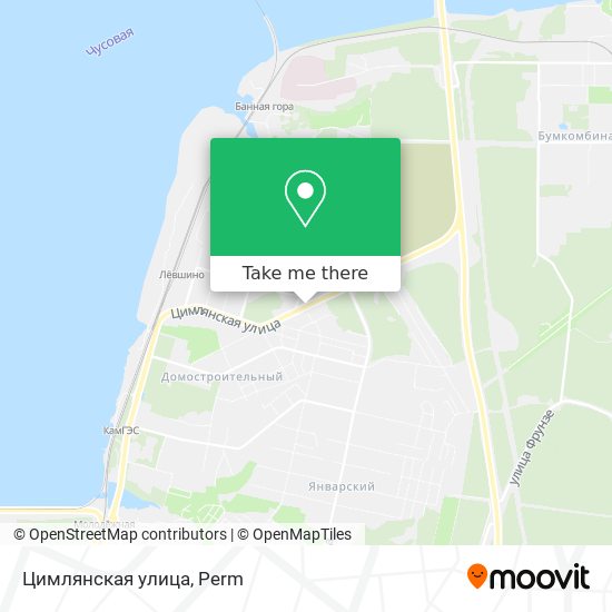 Цимлянская улица map