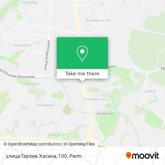 улица Героев Хасана, 100 map
