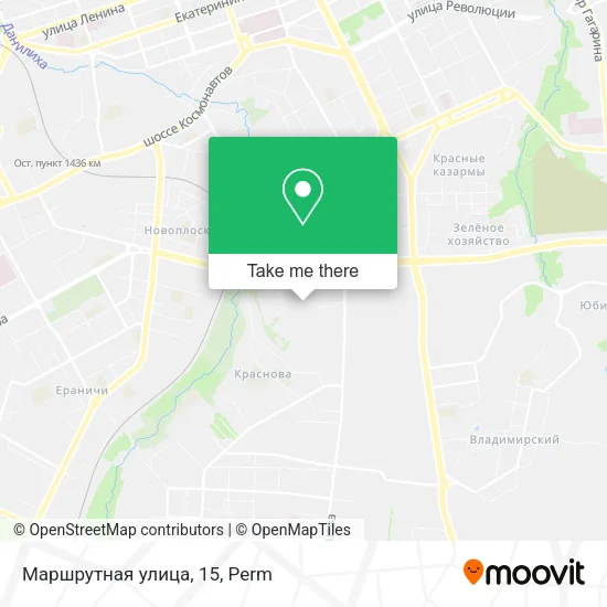 Маршрутная улица, 15 map