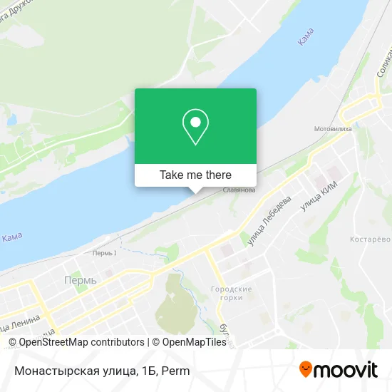 Монастырская улица, 1Б map