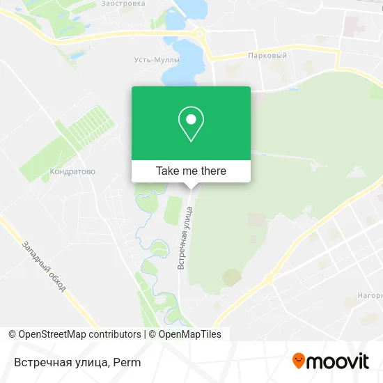 Встречная улица map