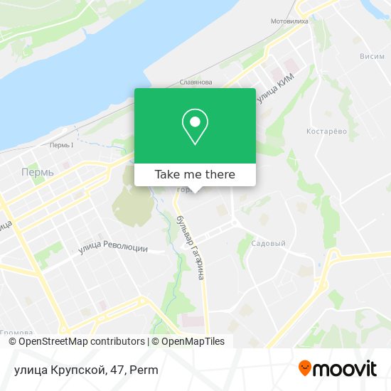 улица Крупской, 47 map