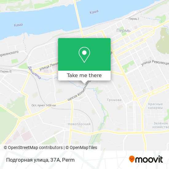 Подгорная улица, 37А map
