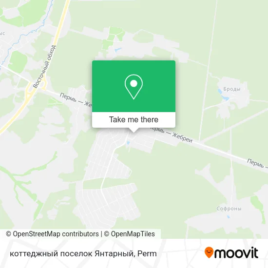 коттеджный поселок Янтарный map