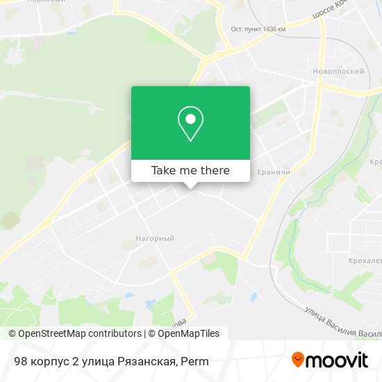98 корпус 2 улица Рязанская map