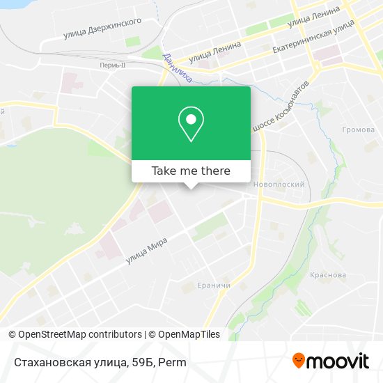 Стахановская улица, 59Б map