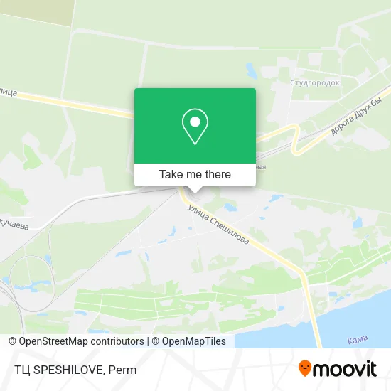 ТЦ SPESHILOVE map