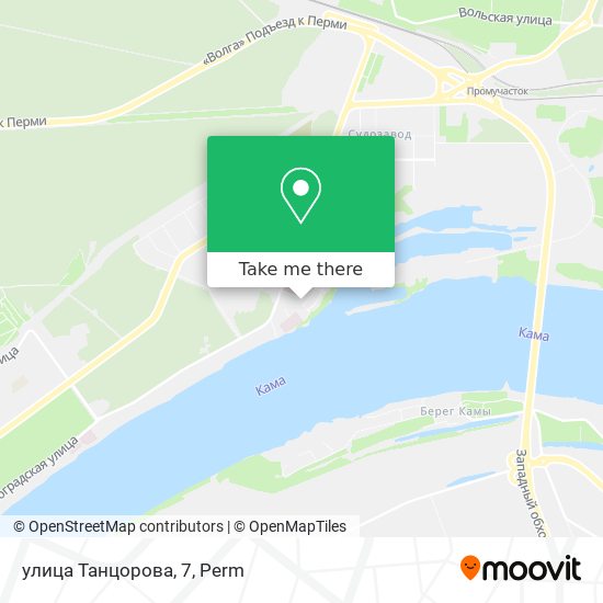 улица Танцорова, 7 map