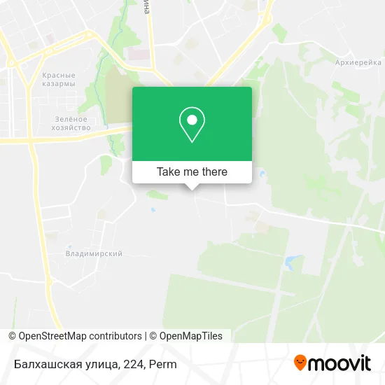 Балхашская улица, 224 map