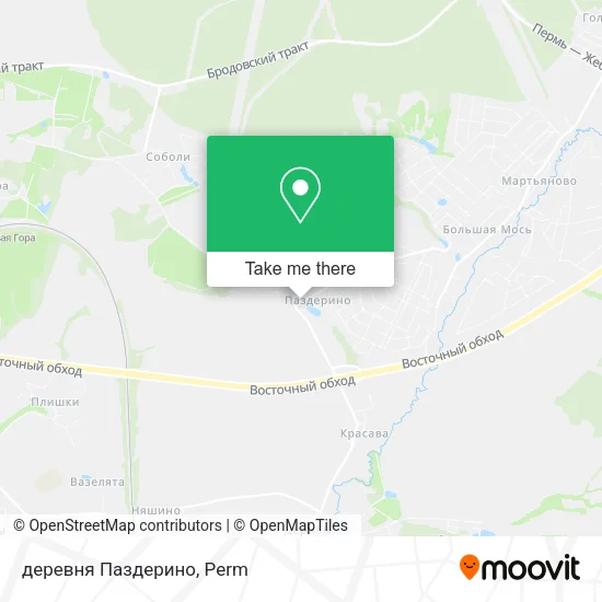 деревня Паздерино map