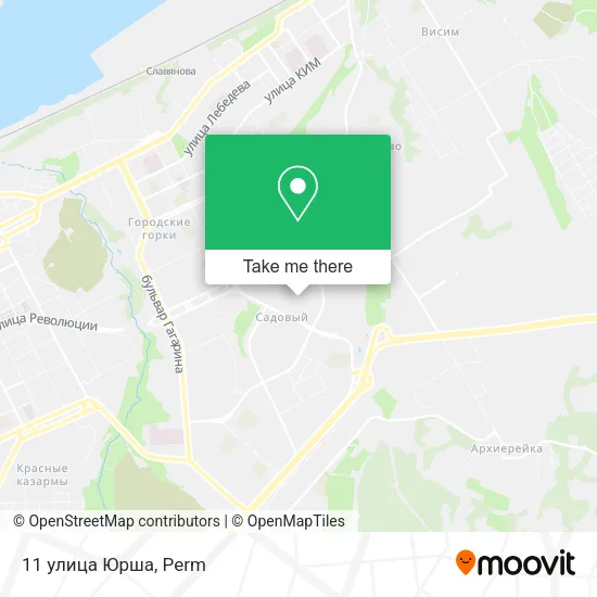11 улица Юрша map