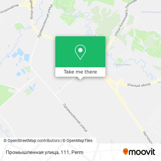 Промышленная улица, 111 map