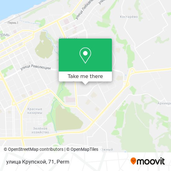 улица Крупской, 71 map