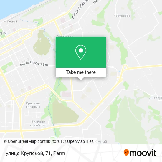 улица Крупской, 71 map