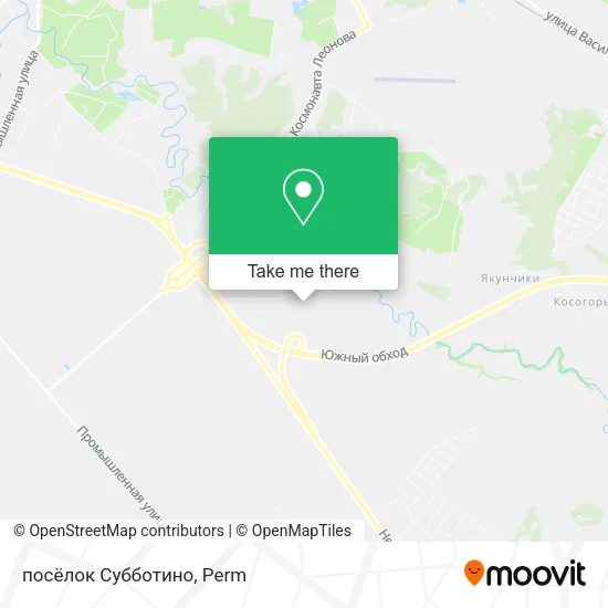 посёлок Субботино map