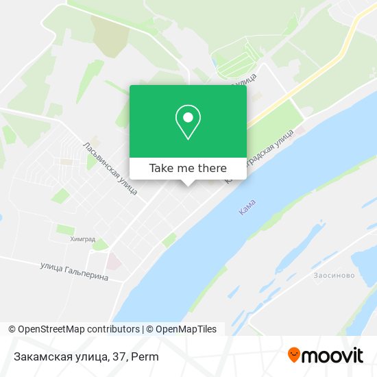 Закамская улица, 37 map