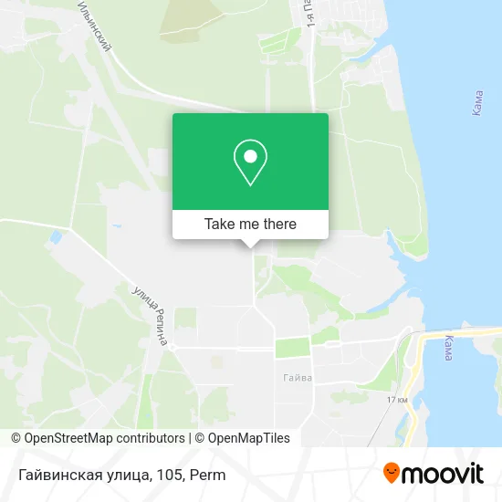Гайвинская улица, 105 map