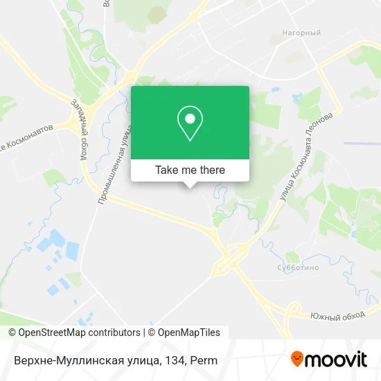 Верхне-Муллинская улица, 134 map