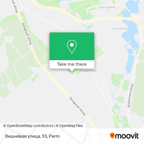 Вишнёвая улица, 55 map