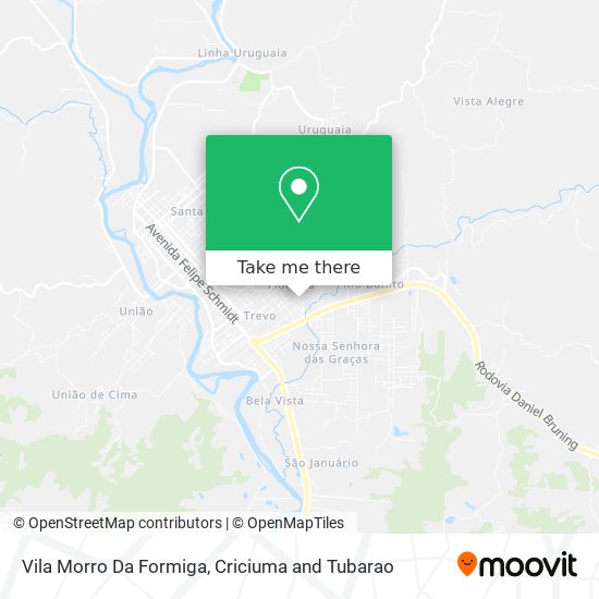 Vila Morro Da Formiga map