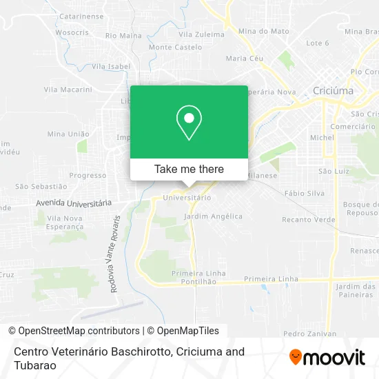 Centro Veterinário Baschirotto map