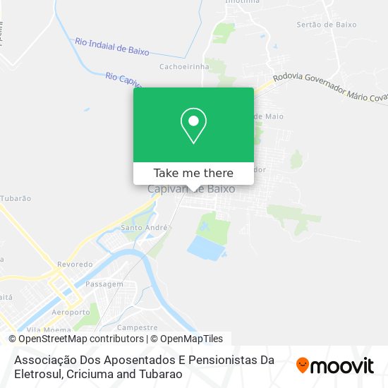 Associação Dos Aposentados E Pensionistas Da Eletrosul map