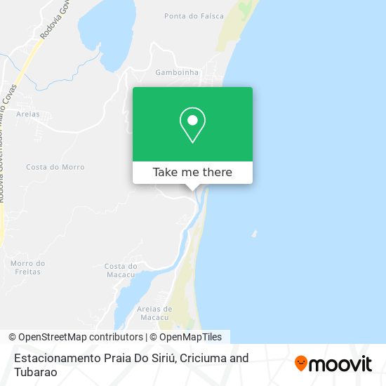 Estacionamento Praia Do Siriú map