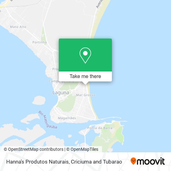 Hanna's Produtos Naturais map