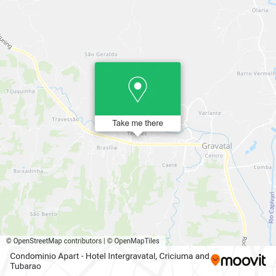 Condominio Apart - Hotel Intergravatal map