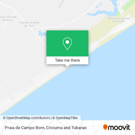 Praia de Campo Bom map